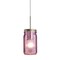 Besa Lighting Milo 4 Cord Pendant, Purple, Satin Nickel Finish, 1x40W Incandescent 1JT-MILO4PL-SN - alternate 1